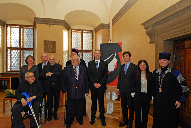 U příležitosti předávání Cen Ladislava Sutnara navštívil Plzeň velvyslanec Spojených států amerických Andrew Hirsch Schapiro