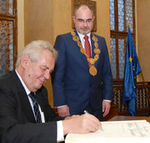 Prezident Miloš Zeman navštívil Plzeň, seznámil se s hotovými projekty i problémem spalovny