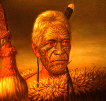 Výstavu děl Gottfrieda Lindauera zahájil tradiční maorský obřad