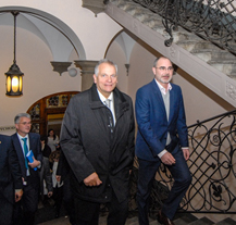 Předseda rakouské Spolkové rady navštívil plzeňskou radnici i fotbalový zápas