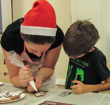 Vánoční výzdobu si děti vyrobily z ekologických materiálů