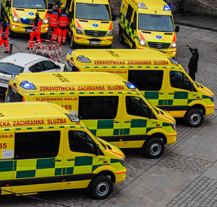 Zdravotnická záchranná služba předvedla nové sanitky