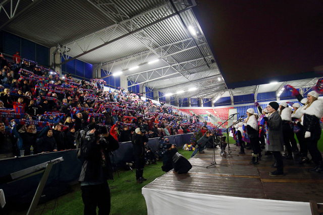 Fanoušci plzeňské Viktorie se rozloučili s rokem 2015