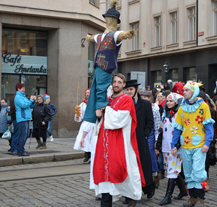 Masopustní veselí zažila v sobotu západočeská metropole
