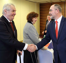 Prezident Miloš Zeman je na návštěvě v Plzeňském kraji