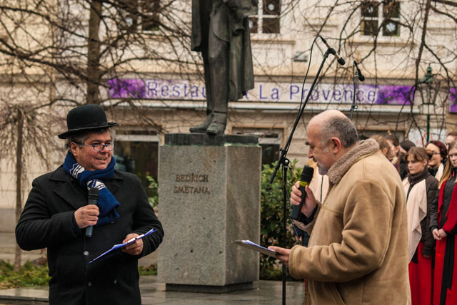 Vzpomínkové setkání u pomníku Bedřicha Smetany