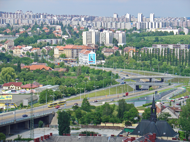 Pohled na sídliště Plzeň - sever