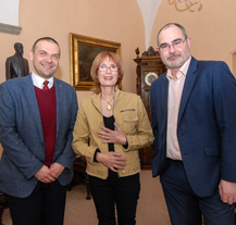 Zástupci radnice gratulovali k životnímu jubileu herečce Monice Švábové