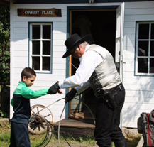 Děti z azylových domů si užily odpoledne na Divokém západě