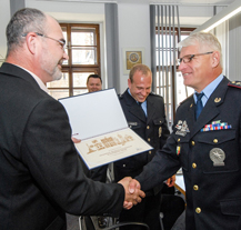 Primátor poděkoval policistům i strážníkům za Slavnosti svobody