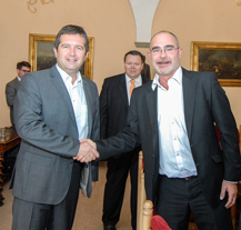 O rozvoj města se zajímali předseda Poslanecké sněmovny a ministr zahraničních věcí