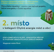Plzeň uspěla v soutěži Obnovitelné desetiletí