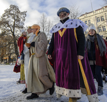 Primátor podpořil Tříkrálovou sbírku, vzal na sebe kostým Baltazara