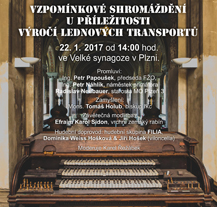 Židé a křesťané společně si připomněli výročí plzeňských transportů