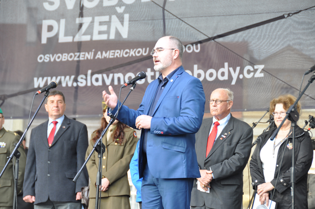 Z předávání stipendia G. S. Pattona (fotografie: M. Fialová)
