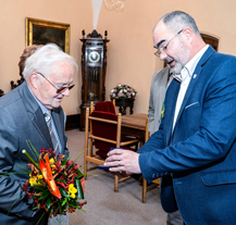 Primátor přijal uznávaného vědce a výzkumníka profesora Miroslava Baldu