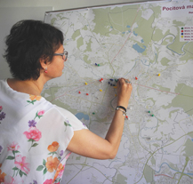 Barevnými špendlíky můžete vyjádřit, jak se v Plzni cítíte