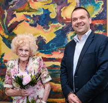 Básnířku Hanu Gerzanicovou přijal první náměstek primátora