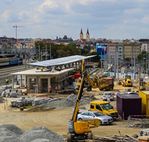 Stavba přestupního uzlu v Šumavské ulici bude dokončena v prosinci