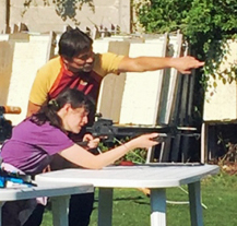 Handicapovaní sportovci poměřili síly na střelnici