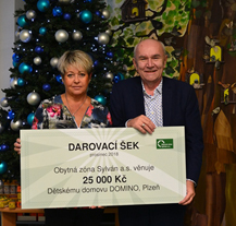 Obytná zóna Sylván podpořila dětský domov Domino