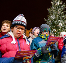 Na plzeňském náměstí zpívalo společně koledy více než 3500 lidí