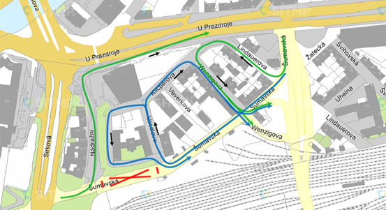 Plzeň uzavře Šumavskou ulici pro individuální automobilovou dopravu