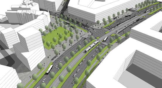 Město představí veřejnosti studii přestavby křižovatky Rondel