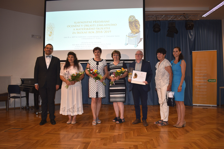 Ocenění pracovníci ve školství za školní rok 2018/2019 (foto: A. Jarošová)