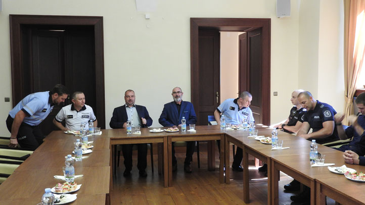 Přijetí zahraničních hlídek na plzeňské radnici (foto: L. Jarolím)