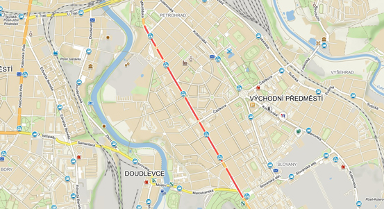 Oprava tramvajové trati na Slovanech skončí na podzim