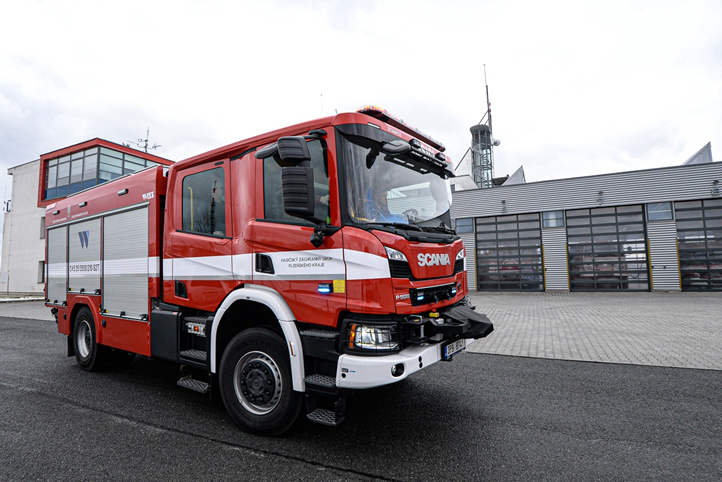 Předání vozidla CAS 20 Scania P 500 B 4x4 (fotografie: M. Pecuch)