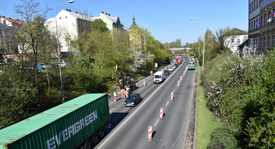 V Plzni začala oprava magistrály od Rychtářky k Plaze