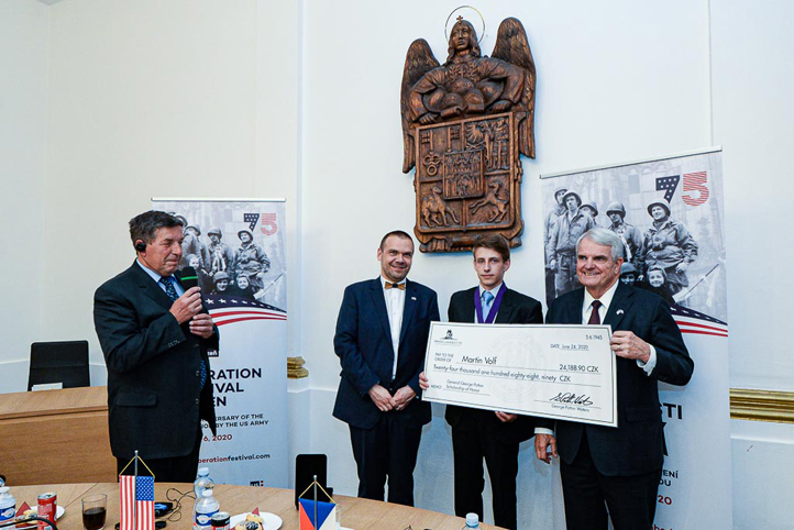 Udělení Čestného stipendia gen. George S. Pattona (fotografie: M. Pecuch)
