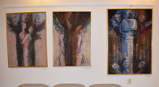 Výtvarnice Marie Zábranská vystavuje na plzeňské radnici