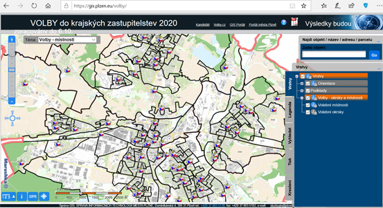 Vyhledat volební místnost mohou Plzeňané pomocí mapového portálu