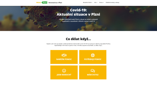 Jaká protiepidemická opatření platí v ČR? To naleznou občané přehledně na plzeňském korona webu