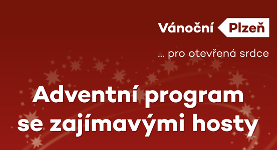 Plzeň chystá na neděli 13. prosince adventní program, lidé jej mohou sledovat na sociálních sítích i na Tv Zak