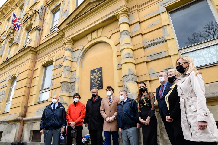 Pietní akt na  Habrmannově náměstí (fotografie: M. Pecuch)