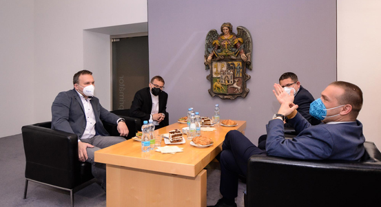 Primátor se setkal s předsedou KDU-ČSL Marianem Jurečkou