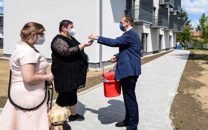 Dokončení 1. etapy bytového projektu v Zátiší (fotografie: M. Pecuch)