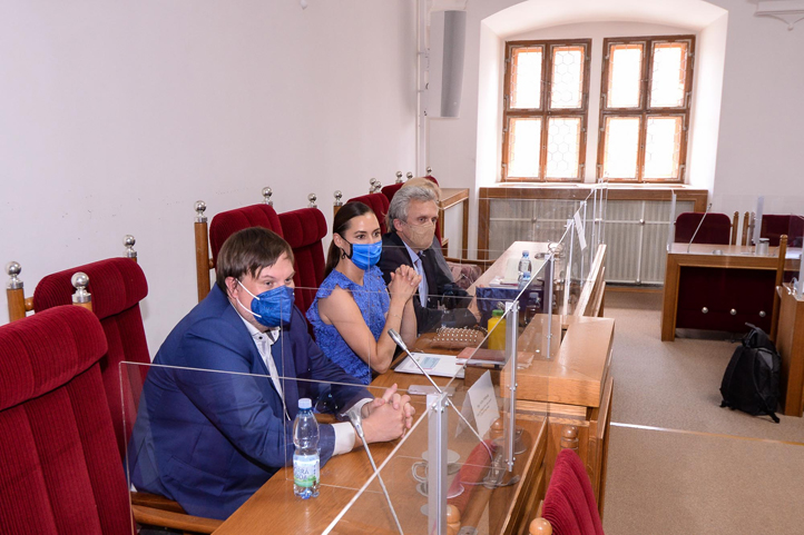 Ze zasedání Městského žákovského parlamentu (fotografie: M. Pecuch)