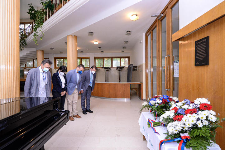 Pietní setkání v budově Českého rozhlasu Plzeň (foto: M. Pecuch)