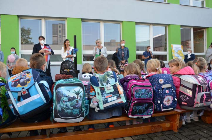 První školní den (fotografie: E. Kriegerová)