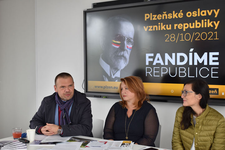 Tisková konference k oslavám 28. října (foto: A. Jarošová)