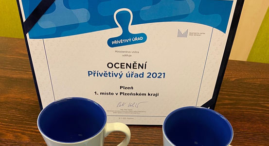 Plzeňský magistrát má titul Přívětivý úřad roku 2021 Plzeňského kraje