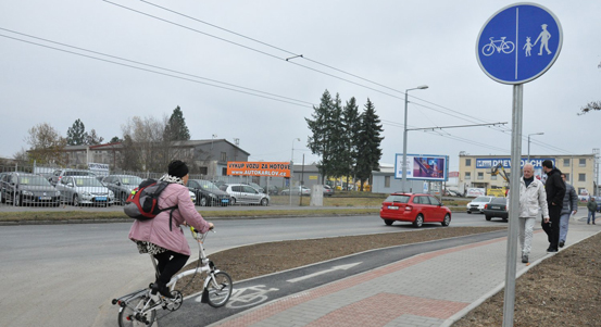 Borská ulice je pro cyklisty bezpečnější