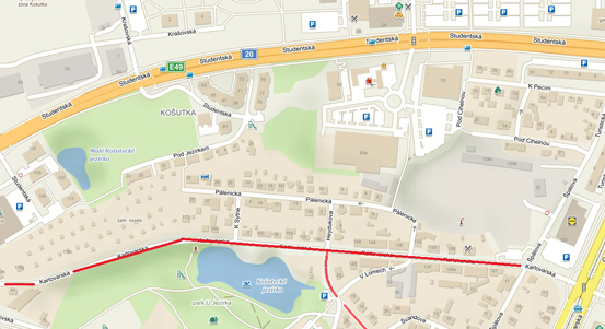 Oblast staré Košutky se od září uzavře pro dopravní vozidla nad 3,5 tuny