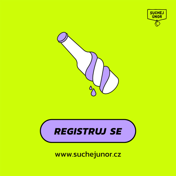 Vizuál kampaně Suchej únor