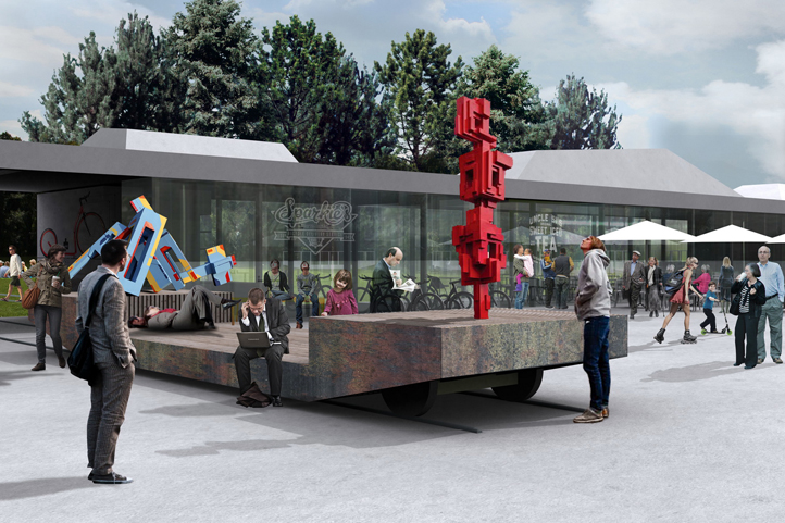 Vizualizace úpravy bývalé konečné tram. linky č. 4